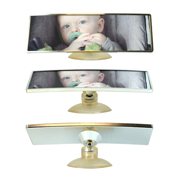 T-Rex Baby Car Mirror for Baby Car Seat View (5.5"x2.5" Rectangular)