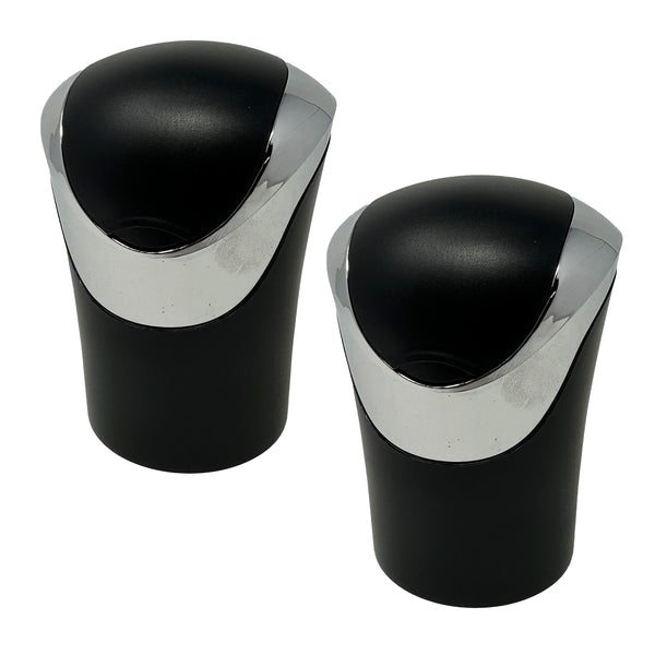 TrexNYC Car Ashtray Luxury Flip Top with Blue LED Light and Portable Ashtray Design - Ideal for Car, Home, and Office, 2-Packs