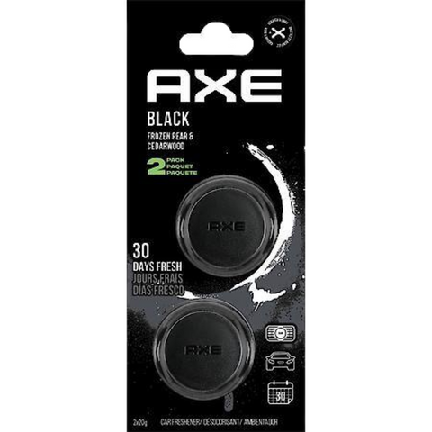 AXE Air Freshener Mini Vent Clip, Odor Eliminator, Air Purifier Provides A Long Lasting Scent, Black