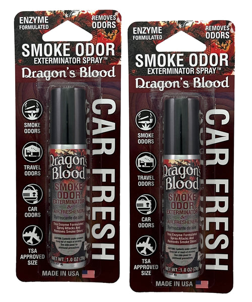 Smoke Odor Exterminator Air Fresh Spray - Your Ultimate Solution for Smoke and Household Odor Elimination - 1 oz Spray, Dragon's Blood, 2 Packs