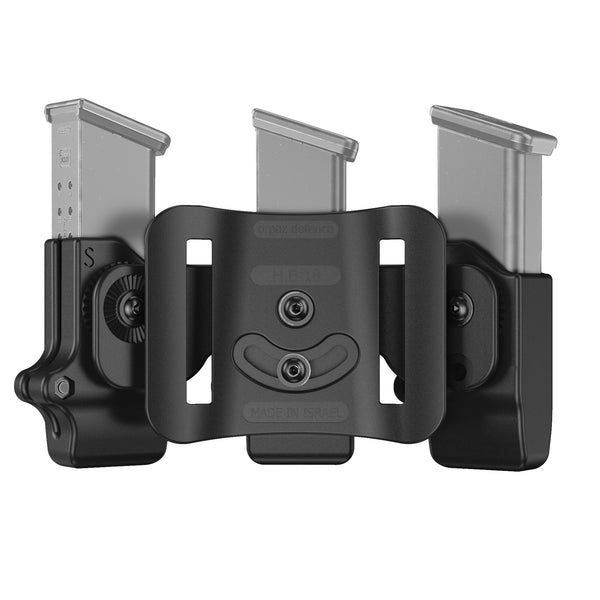 Orpaz G34 Pistol Mag Pouch Compatible with Glock 34 Magazine Holster for 0.40, 9mm Magazine Holder Triple Mag, Belt Loop