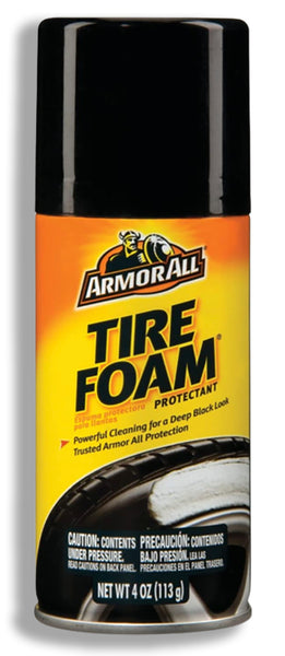 Armor All Tire Foam, Restores Deep-Black Look, 4 oz.