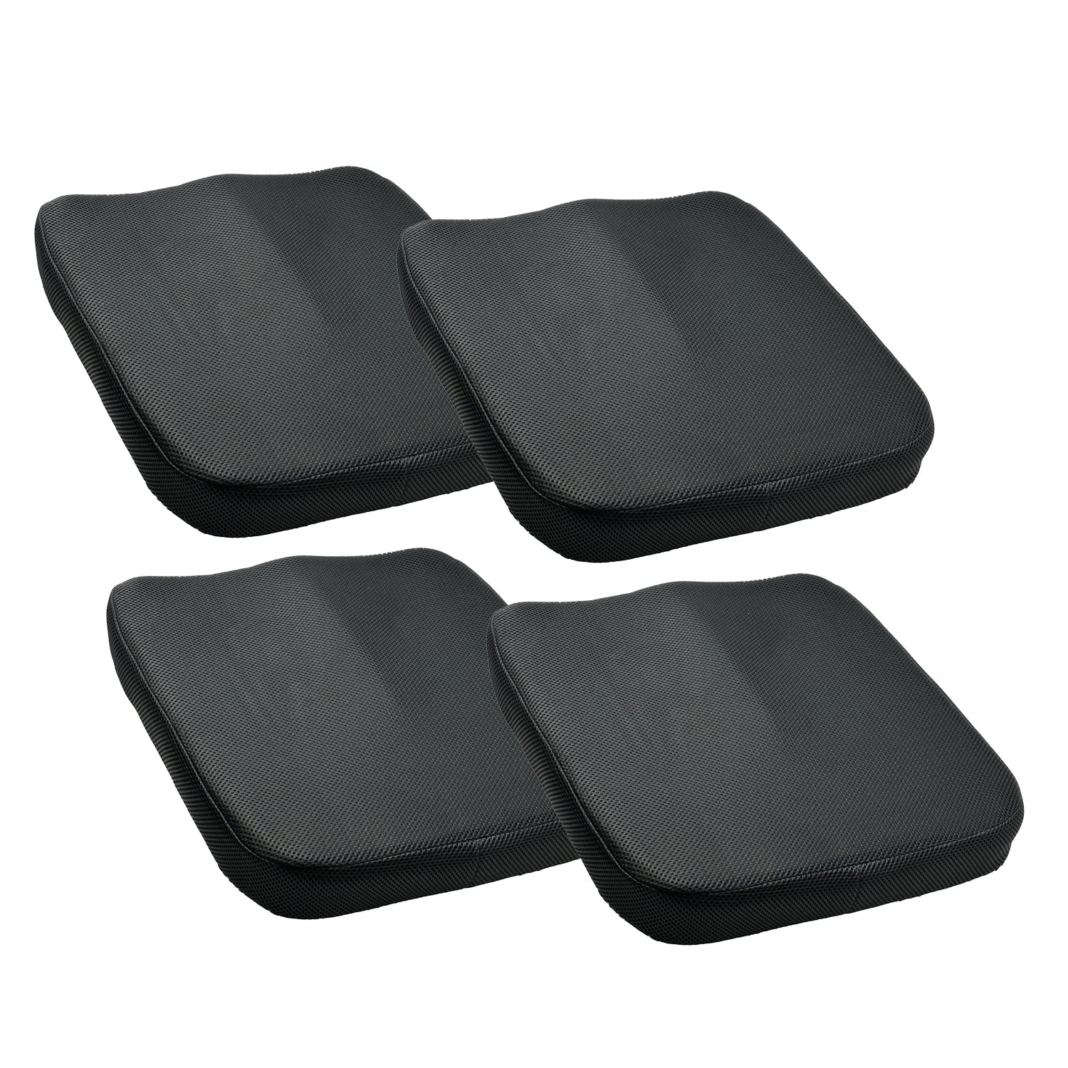 TrexNYC Car Seat Cushion Versatile Memory Foam Butt pillow for Car and Chair Enhanced Chair Cushion for Comfort and Support Non Slip Design 4 Pack by GOSO Direct