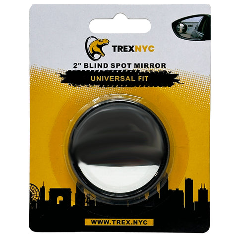 T-Rex Blind Spot Mirror, Attaches to Your Exterior Car Mirror (2" Round)