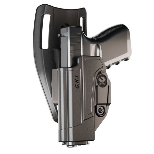 Orpaz G19 Compatible with Glock 19 Holster Left Hand, Level II OWB Low-Ride Holster