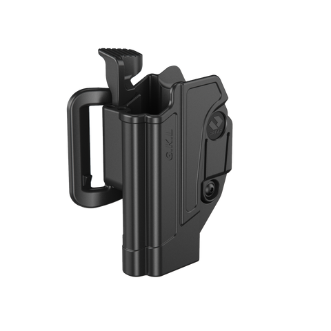 Orpaz Compatible with Glock 17 Holster Left Hand Holster, Level II OWB Belt Holster