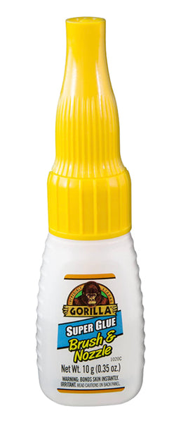 Gorilla Super Glue, Brush & Nozzle 0.35 oz