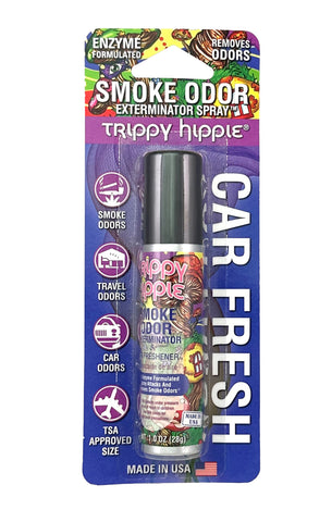 Smoke Odor Exterminator Air Fresh Spray - Your Ultimate Solution for Smoke and Household Odor Elimination - 1 oz Spray, Trippy Hippie