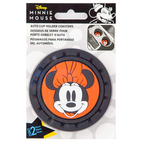 Minnie Mouse Car Cup Coasters 2-Piece - Cute Coasters for Your Car Cup Holders, Must-Have Accessories for Your Car Interior
