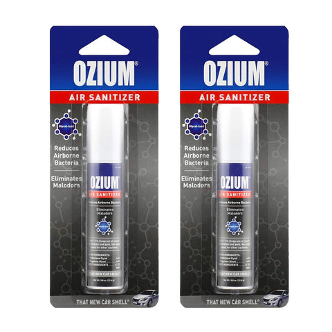 Ozium Air Sanitizer 0.8 oz Spray, That New Car Smell 2-PACK