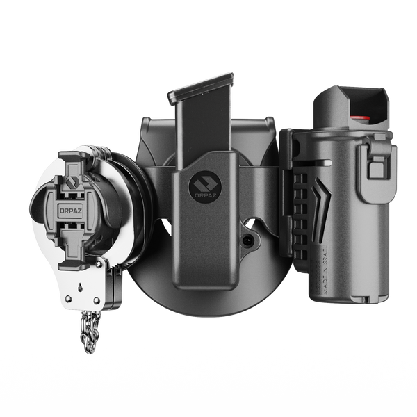 Orpaz Handcuff Holster, Law Enforcement Handcuff Case, Handcuff Holder, for Sig P365 & Similar, Pepper Spray & 9mm Mag Pouch Combo