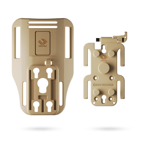 Orpaz Low-Ride Attachment for MOLLE Pouch, MOLLE Mag Pouch, MOLLE Backpack and other MOLLE Accessories, Desert Tan