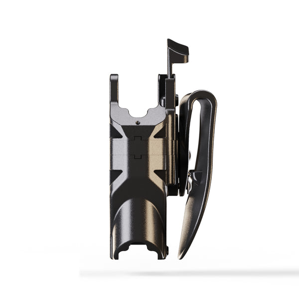 Orpaz Delta G37 Light Bearing Holster compatible with Glock 37 Holster with Light, Paddle, Level II Modular Flashlight Adapter and Innovative Flashlight Protector Cap - Unisex