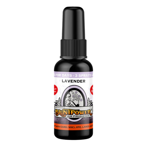 BluntPower Lavender, Concentrated Car Air Freshener - Premium Oil Based Air Freshener Spray For Home and Car - Long-Lasting Bathroom Spray, Car Freshener, & Odor Eliminator Spray