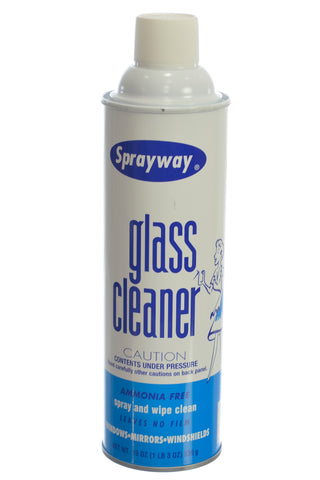 Sprayway Glass Cleaner Spray Ammonia Free Aerosol  for Reflectors Mirrors Desktops Glass etc 19oz