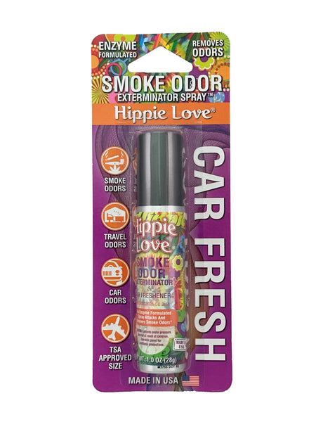 Smoke Odor Exterminator Air Fresh Spray - Your Ultimate Solution for Smoke and Household Odor Elimination - 1 oz Spray, Hippie Love