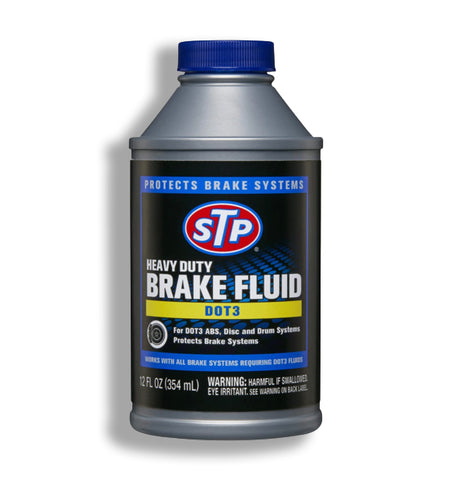 Heavy Duty Brake Fluid, Dot 3 Brake Fluid Protects Brake Systems, ABS, Disc and Drum Systems, 12 Oz, by STP, 1 Pack