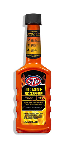 STP, Octane Booster, Fuel Intake System Cleaner, Helps Restore Power and Acceleration, 5.25 FL OZ Bottle