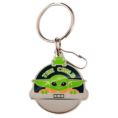 Plasticolor Star Wars Keychain featuring The Child from The Mandalorian - Durable Metal Design for Galactic Style!