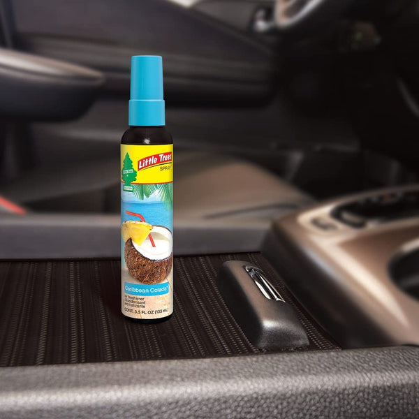 LITTLE TREES Car Air Freshener Spray, Car and Home Air Freshener Spray for Long-Lasting Fragrance, Freshness On-the-go! Caribbean Colada