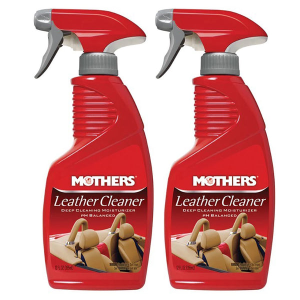 Mothers Leather Cleaner, Car Leather Cleaner Spray, 12 oz. (2-Pack)