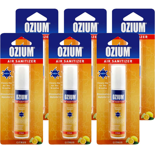 Ozium Air Sanitizer 0.8 oz Spray, Citrus Scent (6-PACK)
