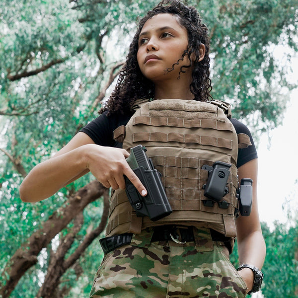 Orpaz IWI Masada Holster, Left Handed Holster, Level I OWB Holster, MOLLE Holster