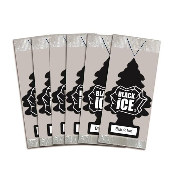 Little Trees Car Air Freshener 6-Pack (Black Ice)