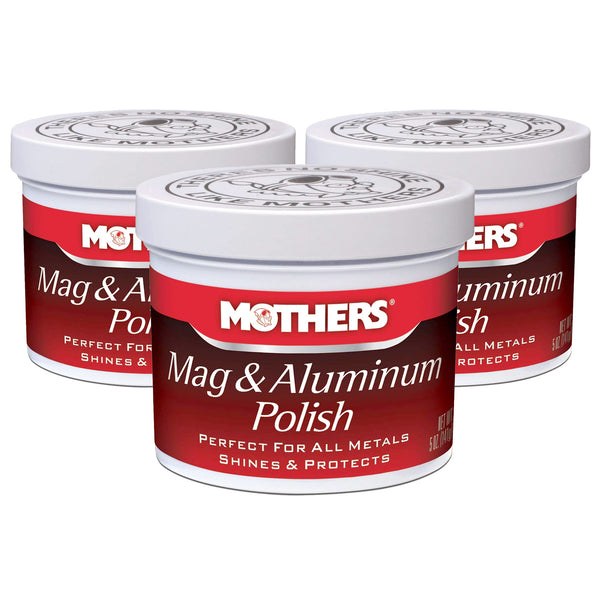 Mothers Mag and Aluminum Polish, 5 oz. Car Metal Polish (3)