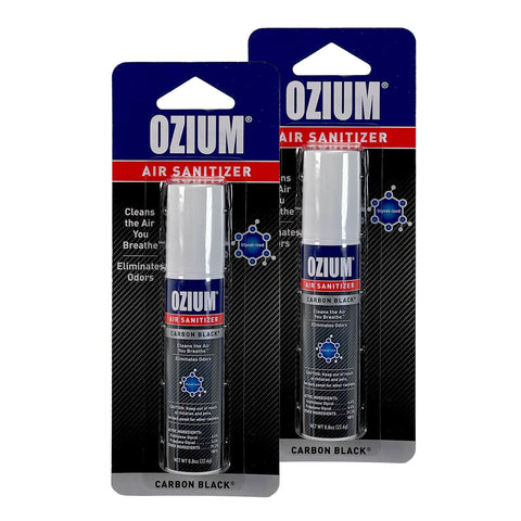 Ozium Air Sanitizer 0.8 oz Spray, Carbon Black Scent (2-Pack)
