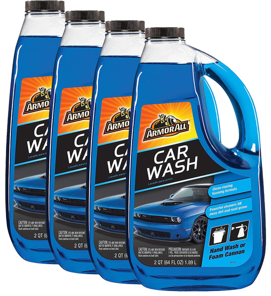 Armor All Car Wash: Ultimate Car Wash Cleaner for Car Exterior Care and Auto Cleaning - Premium Car Care Solution, 4 Packs