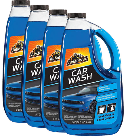 Armor All Car Wash: Ultimate Car Wash Cleaner for Car Exterior Care and Auto Cleaning - Premium Car Care Solution, 4 Packs