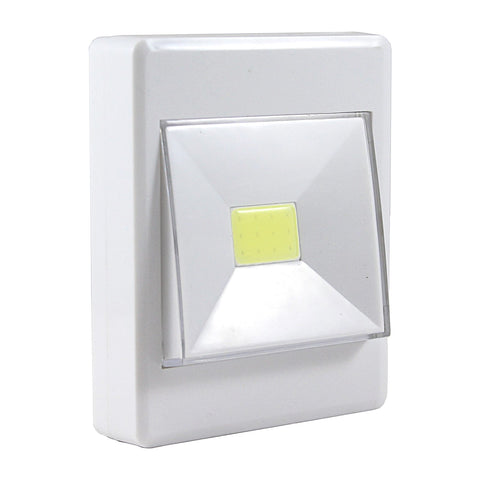Promier Cordless Pivoting LED Light Switch 200 Lumen, Attaches w/ Hook&Loop, Magnate or Screw