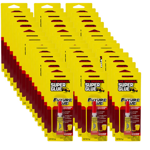 Super Glue: Original Future Glue, 0.07 OZ - Heavy Duty, Strong Glue for Plastic, Wood, Rubber, Ceramic Repair, and More, 48 Packs