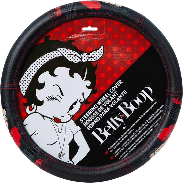 Betty Boop Car Steering Wheel Cover - Durable and Comfortable Car Wheel Cover with Betty Boop - A Fun and Functional Addition to Your Vehicle's Interior!