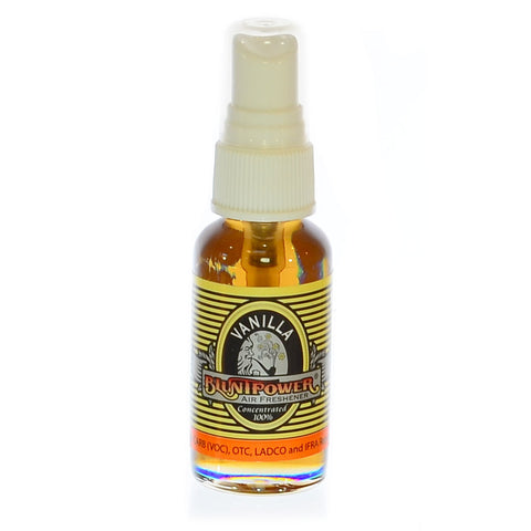 Blunt Power Oil Base Air Freshener Concentrated Spray Bottle for Home Car Office Vanilla 1oz