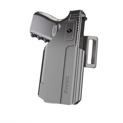 Orpaz EVO G17 Light Bearing Modular Holster Compatible with Ambidextrous Glock 17 Holster with Light, Dual-carry Holster Provides Multiple Options to Suit your Needs - IWB or OWB