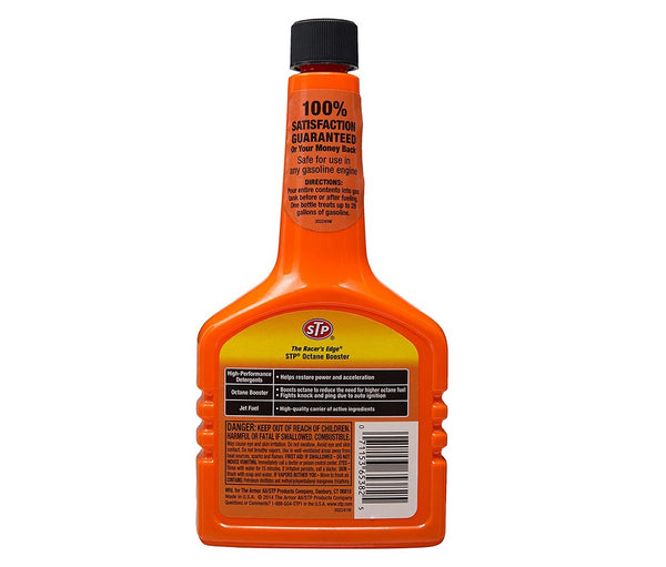 STP, Octane Booster, Fuel Intake System Cleaner, Helps Restore Power and Acceleration, Treats up to 28 Gallons, 6 Pack