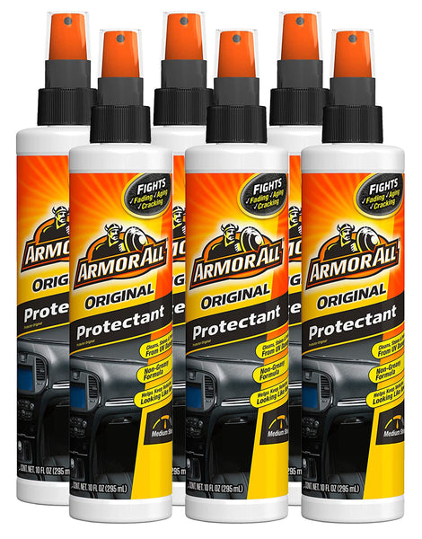 Armor All Interior Car Cleaner Spray Bottle, Protectant Cleaning for Cars, Truck, Motorcycle, Pump Sprayer, 10 Fl Oz, 6 Packs