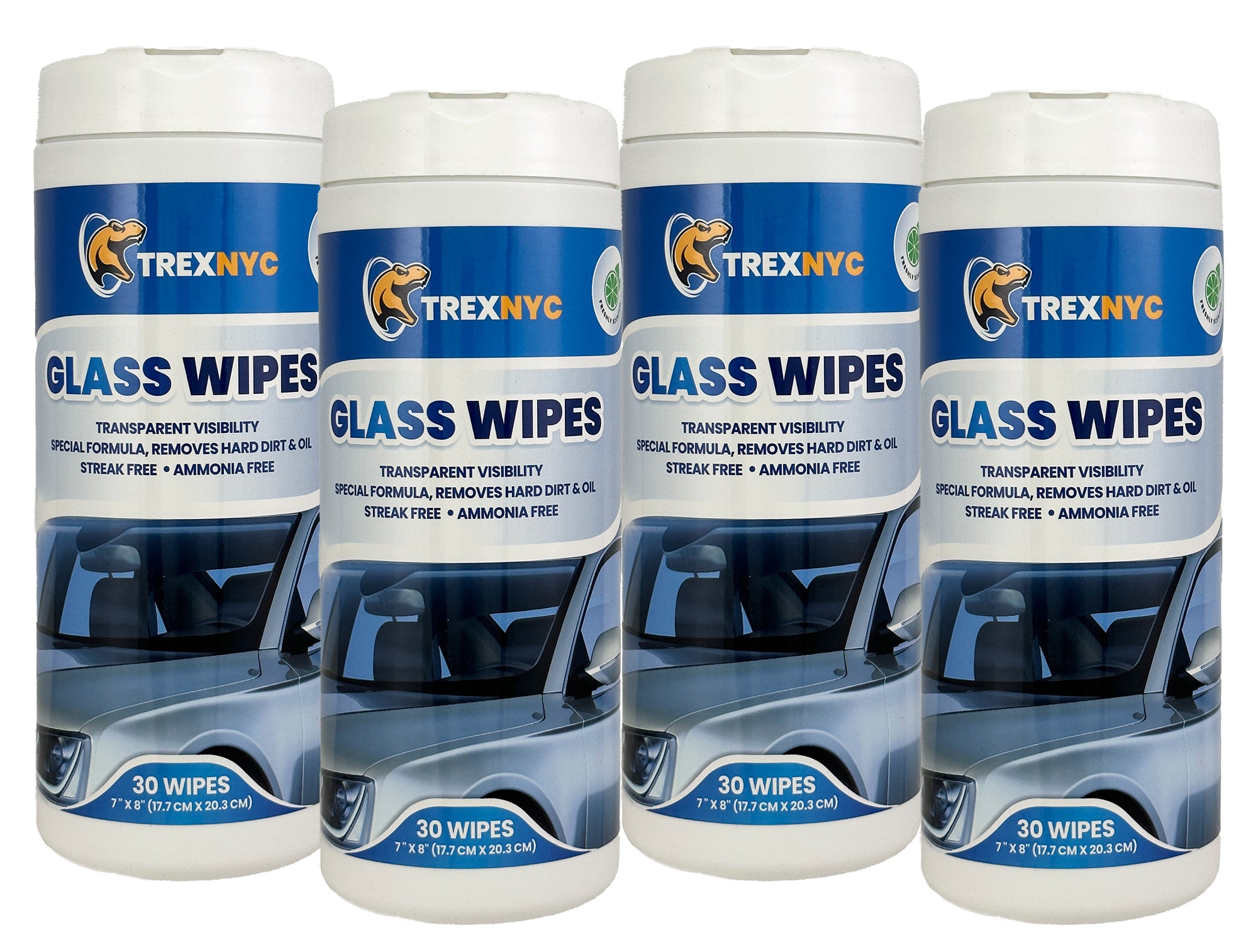 TrexNYC Glass Wipes - Interior Car Wipes, All-In-One Car Wipes & Interior  Cleaner - Powerful, Convenient, and E Effective Solution for All Your Car