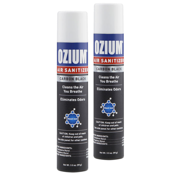 Ozium Air Sanitizer 3.5 oz. Ozium Spray, Carbon Black (2-PACK)