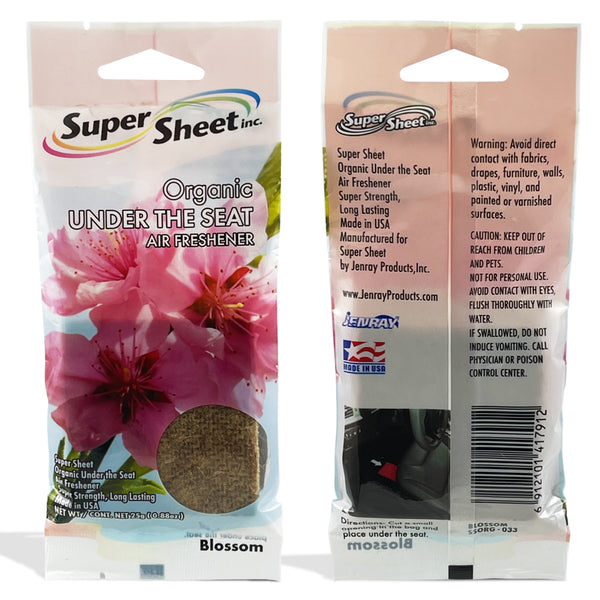 Super Sheet, Organic Under the Seat Car Air Freshener, Long Lasting Fragrance, Blossom Scent