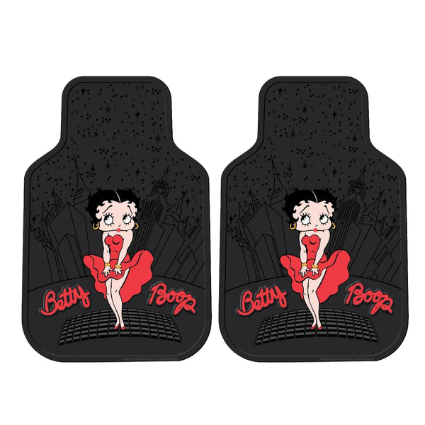 Plasticolor Betty Boop Car Mats - Stylish Floor Mats for SUV, Car, and Truck, Front Floor Mat, 2pcs