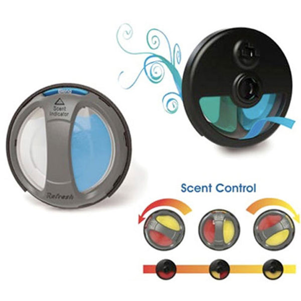 Refresh AC Vent Oil Diffusers Car & Home Adjustable Air Freshener, New Car / Cool Breeze