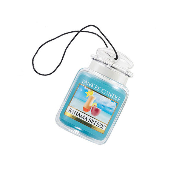 Yankee Candle Car Jar Ultimate Auto, Home & Office Odor Neutralizing Air Freshener, Bahama Breeze