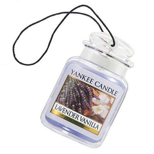 Yankee Candle Car Jar Ultimate Auto, Home & Office Odor Neutralizing Air Freshener, Lavender Vanilla