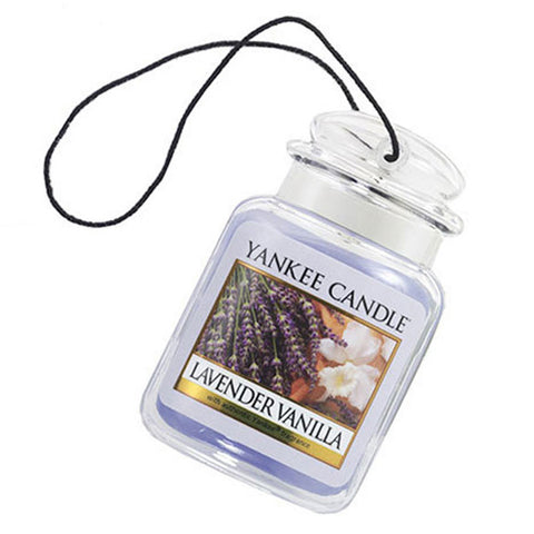 Yankee Candle Car Jar Ultimate Auto, Home & Office Odor Neutralizing Air Freshener, Lavender Vanilla