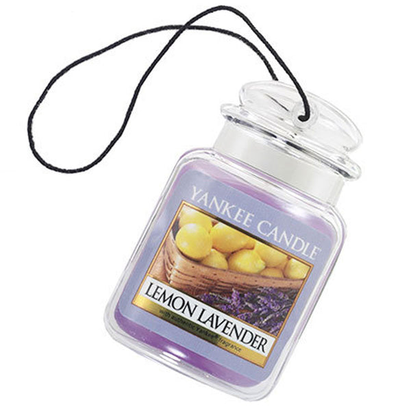 Yankee Candle Car Jar Ultimate Auto, Home & Office Odor Neutralizing Air Freshener, Lemon Lavender