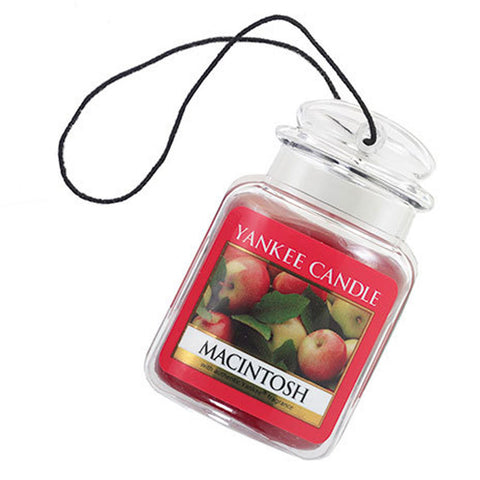 Yankee Candle Car Jar Ultimate Auto, Home & Office Odor Neutralizing Air Freshener, Macintosh