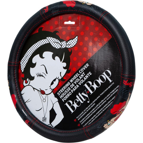 Betty Boop Car Steering Wheel Cover - Durable and Comfortable Car Wheel Cover with Betty Boop - A Fun and Functional Addition to Your Vehicle's Interior!